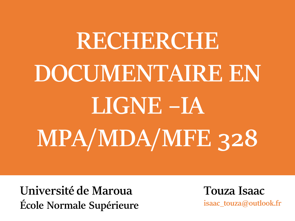 Recherche Documentaire en ligne -IA